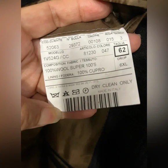 Trussini Italy Wool Gray Plaid Dual Vent Stitched Lapel Blazer Sport Jacket - Picture 3 of 15